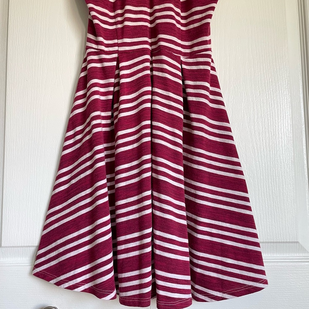 Women’s Copper Key High Neck Skater Dress - Red/White Stripe in Large - Picture 9 of 11